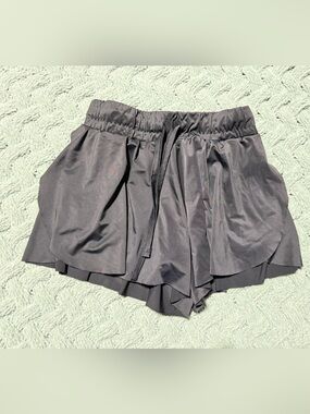 Girls btween Black Athletic butterfly shorts with Drawstring 7